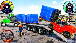 Industrial Cargo Truck Simulator 3D  Machine Transport Delivery Truck Driving  Android Gameplay [upl. by Naujit]