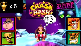 2 Players Crash Bash 3 World 2  Coop Multiplayer Gameplay  No Commentary  Duckstation PS1 [upl. by Etnohc]