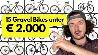 15 GRAVELBIKES unter € 2000  Rose Cube Cannondale Canyon Giant Focus [upl. by Crispa]