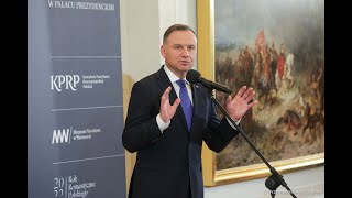 Wernisaż ekspozycji „Romantyczność Malarstwo polskie XIX wieku” z udziałem Pary Prezydenckiej [upl. by Quartas]