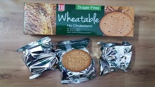 Wheatable Biscuits  Unboxing And Review  Sugar Free  No Cholesterol  Whole Wheat Guaranteed  Lu [upl. by Lyrrad]