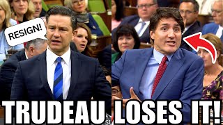 Trudeau YELLS At Pierre After He Gets DESTROYED  Question Period  Oct 29 [upl. by Aiouqahs]