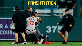 Two Fans Attack Ronald Acuña Jr [upl. by Daughtry]