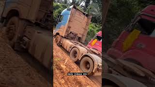 FH 540 6x4 cortando barro no limite [upl. by Ahsiatal]