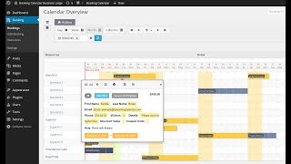 Booking Calendar  Booking admin panel  Calendar Overview page [upl. by Arral]