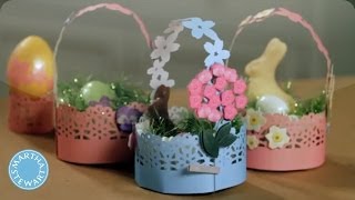 How to Make Mini Easter Baskets  Martha Stewart [upl. by Nancey]