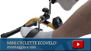 PEDALIERA MINI CYCLETTE FFITNESS CON DISPLAY MONTAGGIO E USO [upl. by Wandis]