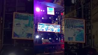 Single pin vrx dj setup 8 shapy 2 blinders  led screen road show in hyderabad [upl. by Marcos]