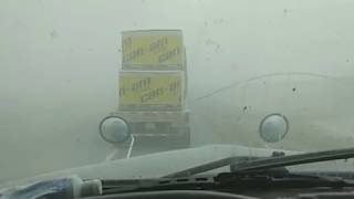 i10 lordsburg nm dust storm pile up as it happened 619 must see fast forward to see visibility [upl. by Rehpinnej972]