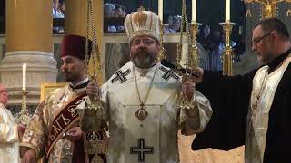 Westminster Cathedral Divine Liturgy with MajorArchbishop Sviatoslav 2018 [upl. by Marielle]