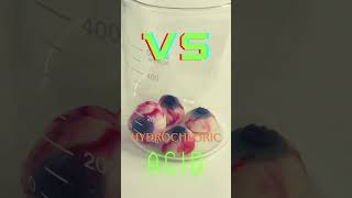 Gummy Eyes Vs Hydrochloric Acid  Acid Lab 🥽 food hydrochloricacid chemistry [upl. by Ard]