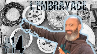 DEMONTAGE De lEMBRAYAGE  Restauration 600 DR 14 [upl. by Solracesoj811]