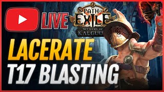 Patched T17 Time🔴LACERATE Gladiator Build PoE 325 [upl. by Revolc]