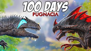 I Spent 100 Days in Arks Craziest Mod Pugnacia [upl. by Setsero954]