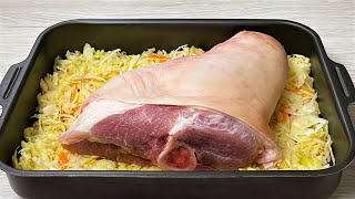 Legen Sie die Schweinshaxe einfach in den Ofen Mein Mann hat dieses Abendessen sehr genossen [upl. by Nylcaj]