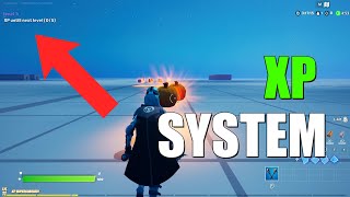 HOW TO MAKE AN XP SYSTEM IN FORTNITE CREATIVE [upl. by Mchugh]