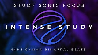 Intense Study 40Hz Gamma Brainwaves Binaural Beats for Increasing Productivity and Focus Remaster [upl. by Eyllom]