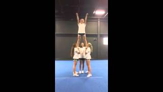 Advanced Cheerleading Stunt Progression Cradle [upl. by Pevzner216]