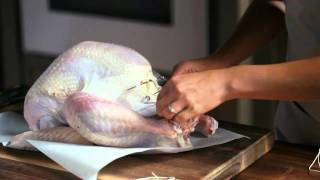 How to Stuff a Thanksgiving Turkey WilliamsSonoma [upl. by Wane]