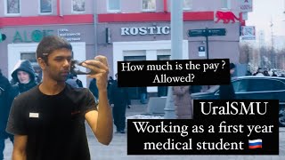 Working as a first year medical student in Ural state medical university 🇷🇺 detailed video [upl. by Silvio]