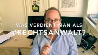 Rechtsanwalt Gehalt  Was verdient man als Rechtsanwalt [upl. by Enitsyrhc778]