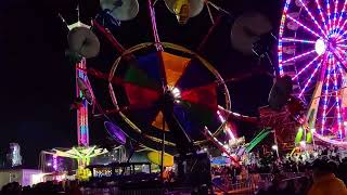 Puyallup Fair Rides at night [upl. by Flodur]