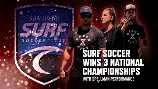 Surf Soccer Wins 3 National Championships Training with Spellman Performance [upl. by Assirhc736]