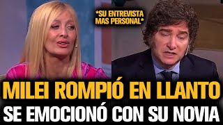 MILEI ROMPIÓ EN LLANTO TRAS EMOCIONARSE CON SU NOVIA [upl. by Dorie767]