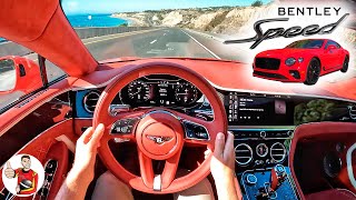 The 2022 Bentley Continental GT Speed is a Quilted Cruise Missile POV Drive Review [upl. by Syman]