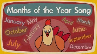 Months of the Year Song  Song for Kids  The Singing Walrus [upl. by Bilow]