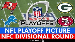 NFL Playoff Picture Schedule Matchups Bracket DatesTimes For 2024 Divisional Round  NFC [upl. by Reagen]