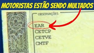 ⛔️ ATENÇÃO MOTORISTAS NOVA REGRA CRIOU MULTA PARA EAR [upl. by Ajit634]