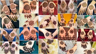 50 Beautiful 🤩 Gol Tikki Mehendi Designs  Gol tikki henna  50 Mehendi Design Easy 😮😍✨ [upl. by Milissent493]