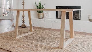 DIY Modern Dining Table  Woodbrew [upl. by Basia]