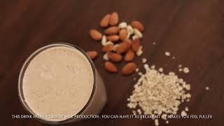 Drink for increasing breast milk supply oats and nuts smoothie [upl. by Negris927]