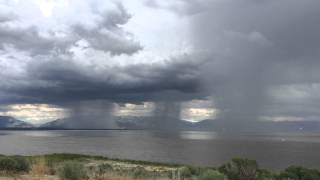 Amazing storm clouds dumping rain  Buckets of raining clouds [upl. by Dorthea917]