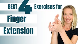 Best 4 Exercises for Finger Extension Get Your Finger STRAIGHT [upl. by Alamac32]