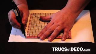 Faire une grille en patchwork  Tutoriel par trucsetdecocom [upl. by Convery]