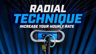 RADIAL TECHNIQUE  INCREASE YOUR EFFICIENCY YOUR SPEED YOUR HOURLY RATE [upl. by Aidyn]