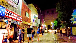 Yokosuka Japan Night Walk 4K  Dobuita Street  The Honch [upl. by Yemrots]