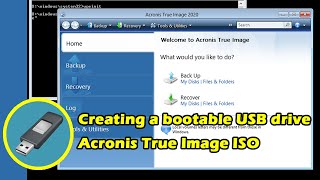 How to create bootable USB Acronis True image iso [upl. by Harberd274]