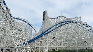 Hakugei White Whale Best Quality Pov  Nagashima Spa Land NEW FOR 2019 Hybrid Roller Coaster [upl. by Skolnik]