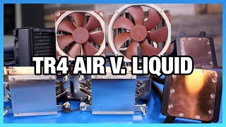 Threadripper Cooler Comparison Full Coverage Liquid vs Air [upl. by Smaj412]