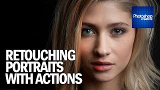 Retouching your portraits with Photoshop actions [upl. by Ycnej]