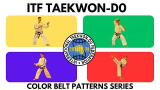 ITF TaekwonDo Color Belt Patterns Series  Chon Ji  Choong Moo [upl. by Willa938]