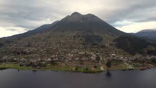 Vista de LAGO SAN PABLOIMBABURAECUADOR desde mi DRON 4K [upl. by Golda]