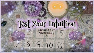 Test Your Intuition 9  Intuitive Exercise Psychic Abilities [upl. by Ahseital]