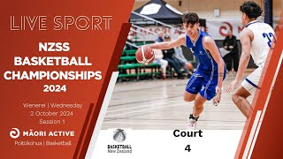 Court 4 Day 3  SESSION 1  SECONDARY SCHOOLS NATIONAL CHAMPS 2024  Basketball [upl. by Holleran]