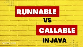 Runnable Vs Callable in java  Difference between Runnable and Callable interfaces in java threads [upl. by Bernete]