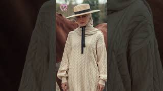 cream knitmuslimfashionstylefashiontrendsknit casualoutfits fashionstylefashionmodestfashion [upl. by Fredek941]